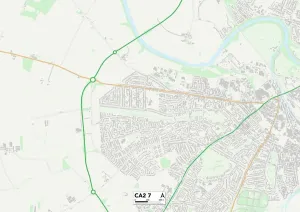 CA - Carlisle Prints: Carlisle CA2 7 Print Map Sector Map