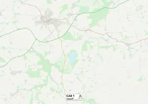 CA - Carlisle Prints: Carlisle CA8 1 Postcode Sector Print Map