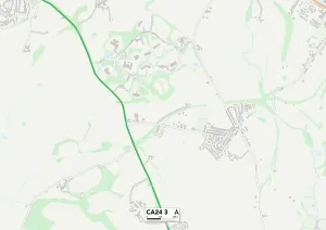 Copeland CA24 3 Postcode Sector Print Map