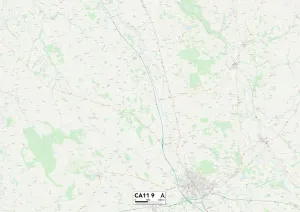 Eden CA11 9 Postcode Sector Print Map