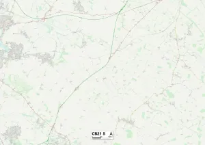 Cambridge CB21 5 Print Sector Map