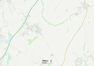 CB - Cambridge Prints: Cambridge CB22 6 Print Map Sector