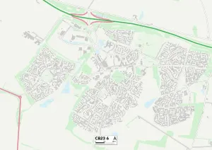 Cambridge CB23 6 Print Map Sector