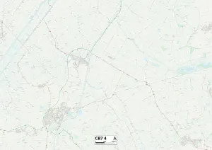 Ely CB7 4 Postcode Sector Print Map