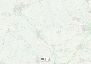 CB - Cambridge Prints: Ely CB7 5 Postcode Sector Print Map