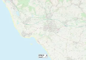 CF - Cardiff Prints: Bridgend CF32 0 Print Map Sector