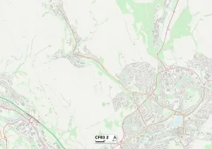 CF - Cardiff Prints: Caerphilly CF83 2 Print Map Sector