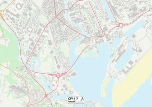 Cardiff CF11 7 Postcode Sector Print Map