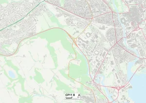 CF - Cardiff Prints: Cardiff CF11 8 Print Map Sector
