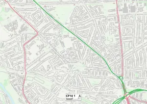 Cardiff CF14 1 Print Map Sector