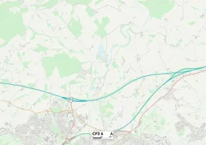Cardiff CF3 6 Print Map Sector