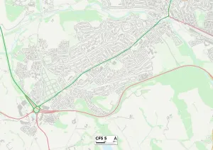 Cardiff CF5 5 Print Map Sector
