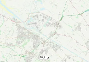 Flintshire CH5 2 Print Map Sector