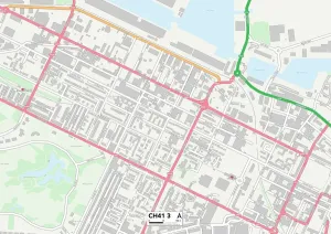 Wirral CH41 3 Print Map Postcode Sector