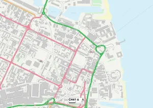Wirral CH41 6 Postcode Sector Print Map