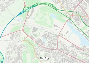 Wirral CH41 7 Print Map Sector