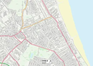 Wirral CH44 0 Postcode Sector Print Map