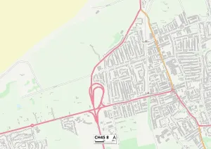 Wirral CH45 8 Postcode Sector Print Map
