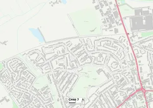 Wirral CH46 7 Postcode Sector Map Print