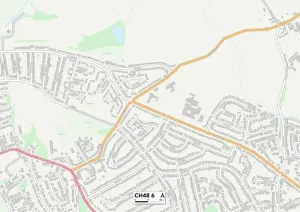 Wirral CH48 6 Postcode Sector Print Map
