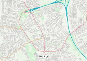 Wirral CH49 6 Print Map Sector