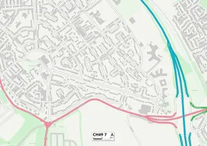 Wirral CH49 7 Postcode Sector Print Map