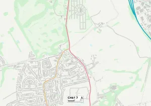 Wirral CH61 7 Postcode Sector Print Map
