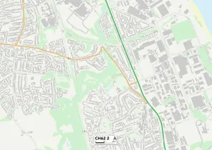 Wirral CH62 2 Postcode Sector Print Map