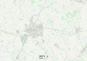 Braintree CM77 8 Print Map Sector