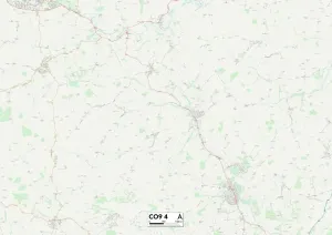 Braintree CO9 4 Print Map Sector Postcode Guide