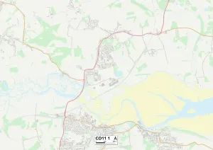 Tendring CO11 1 Postcode Sector Print Map