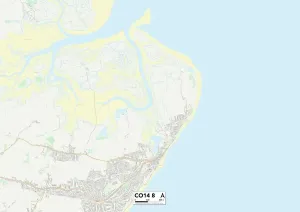 CO14 8 Tendring Postcode Sector Map Print
