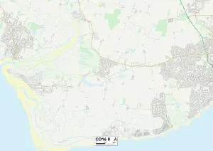 Tendring CO16 8 Postcode Sector Print Map