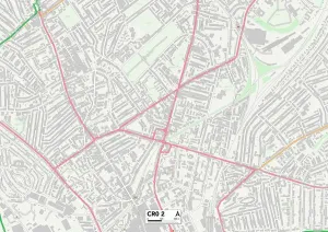 Croydon CR0 2 Print Map Sector