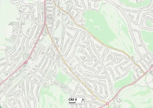 Croydon CR2 0 Postcode Sector Map Print