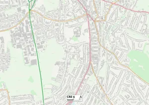 Croydon CR2 6 Postcode Sector Map Print