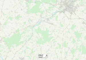Kent CT4 7 Print Map