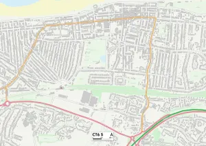 Kent CT6 5 Print Map Sector Poster