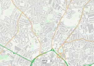 Coventry CV1 4 Print Map Sector