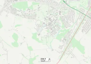 CV - Coventry Prints: Coventry CV4 7 Print Map Sector Overview