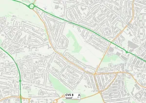 Coventry CV5 8 Print Sector Map