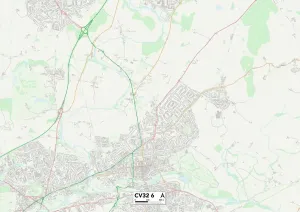 Warwick CV32 6 Print Map Sector