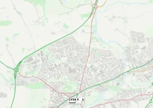 CV - Coventry Prints: Warwick CV34 5 Print Map Sector