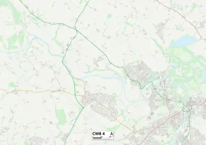 Cheshire West and Chester CW8 4 Print Map