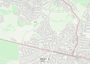 Bexley DA16 3 Print Map Sector