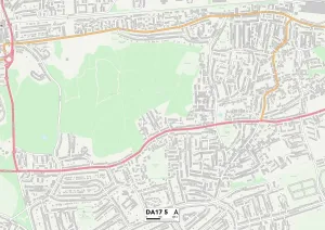 Bexley DA17 5 Print Map Sector Map