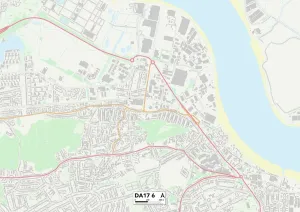 Bexley DA17 6 Print Postcode Sector Map