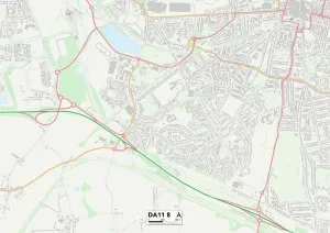 DA - Dartford Prints: Gravesham DA11 8 Print Map Sector