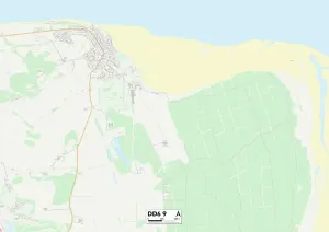 Fife DD6 9 Postcode Sector Print Map