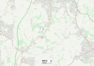 Amber Valley DE5 8 Print Map Sector